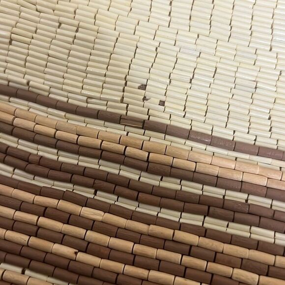 ✨”ALLSAINTS" BEIGE/PINK BEADED "TARROU" CLUTCH✨ - Picture 8 of 8